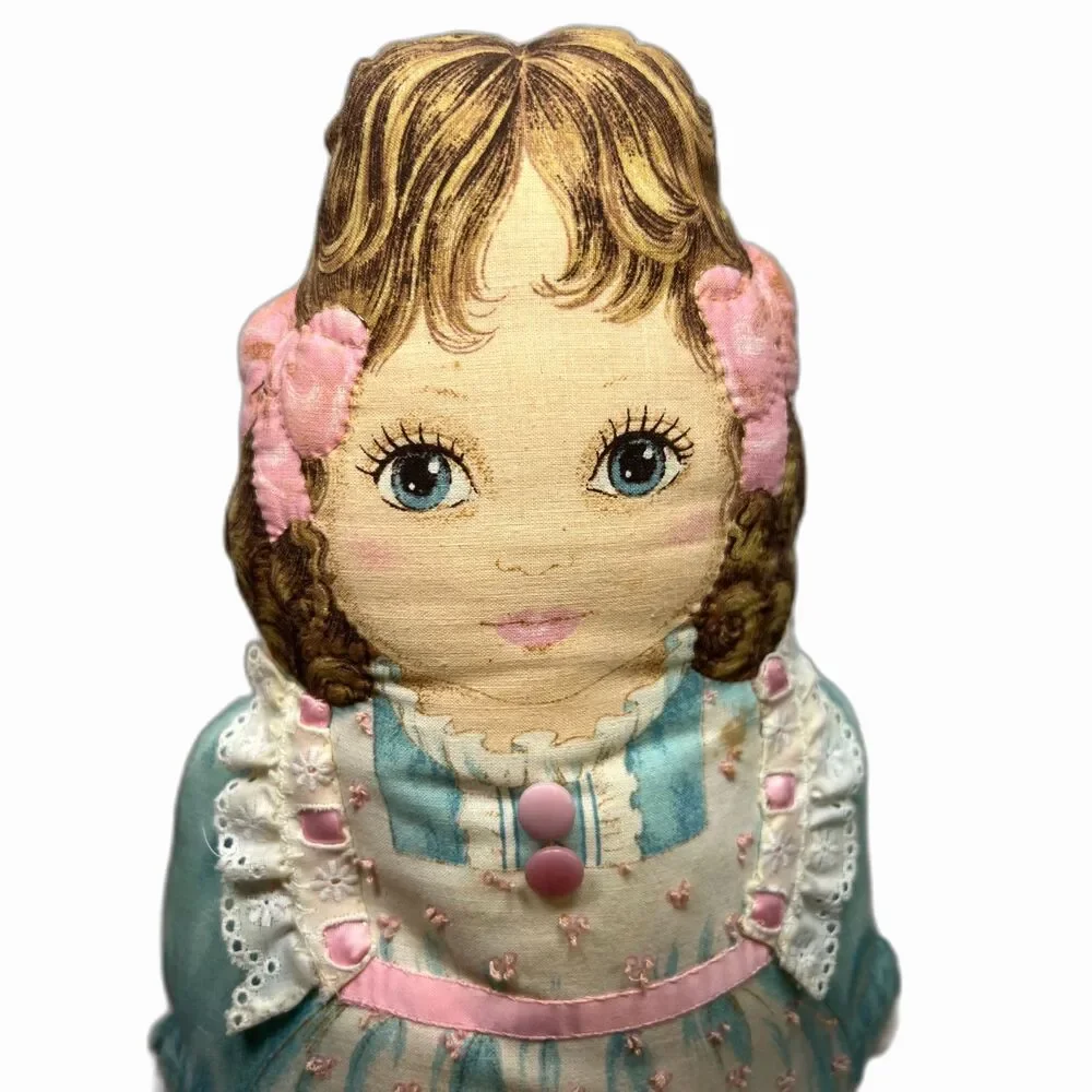 Vintage Cranston Fabric Oh You Beautiful Doll Cut Sew Stuff Panel Jennifer 17.5